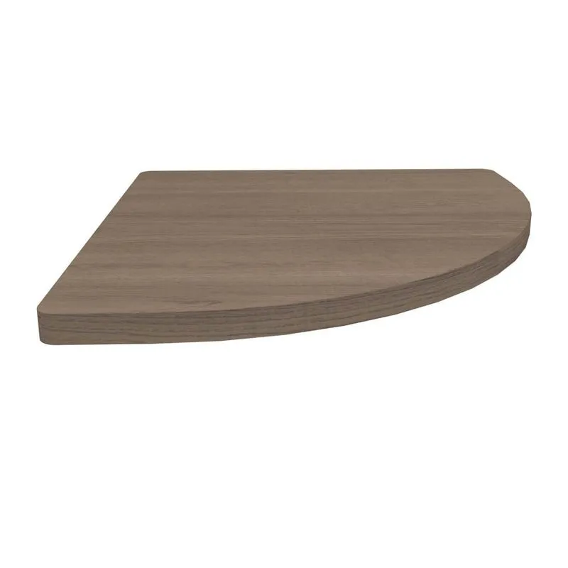 Conexão De Canto Para Mesa De Escritório 60x60cm Versátil K01 Teca Itália - Mpozenato