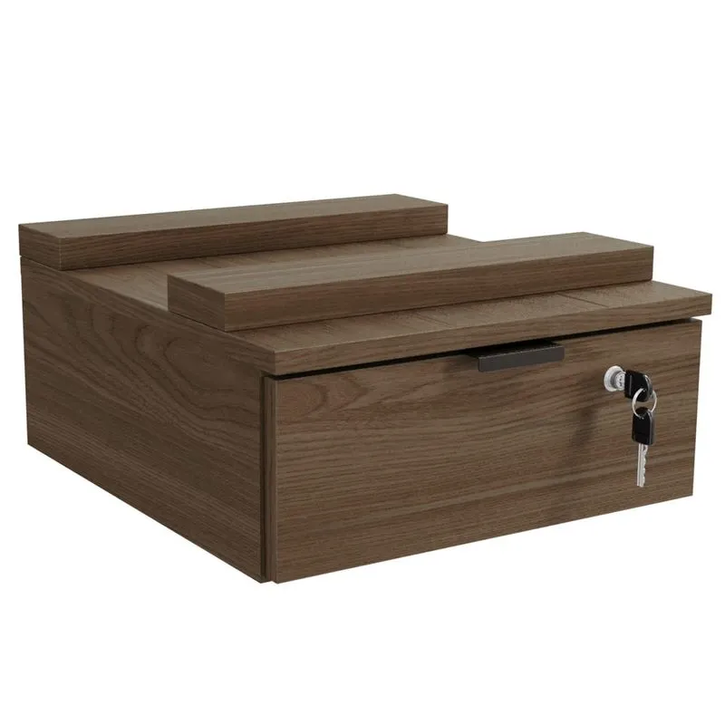 Gaveteiro De Mesa 1 Gaveta Com Chave Frame K01 Munique - Mpozenato