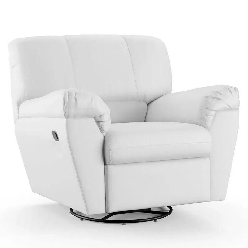 Poltrona Do Papai Reclinável Retrátil Taty D05 Corano Branco - Mpozenato