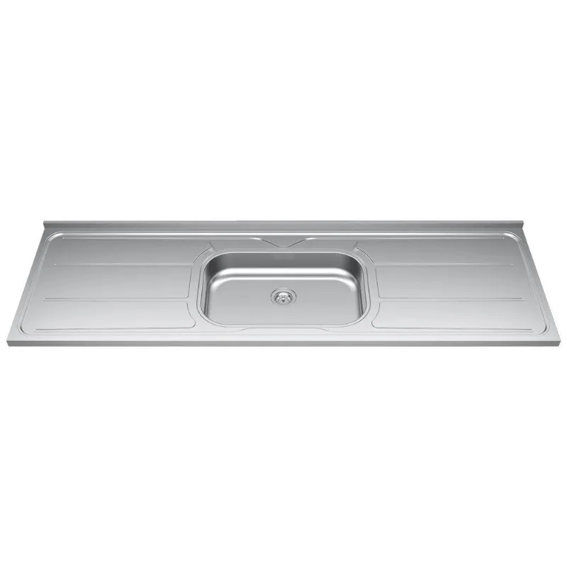 Pia De Cozinha Com Cuba 180cm E Válvula Aço Inox - Ghel Plus