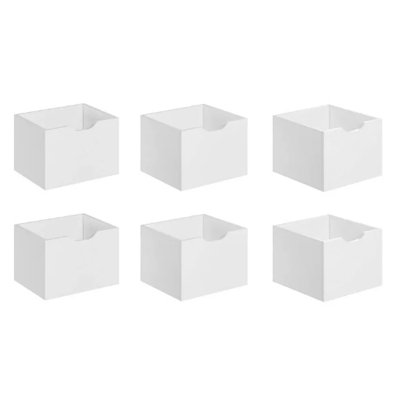 Kit 6 Gavetas Para Nicho Organizador Q01 Branco - Mpozenato