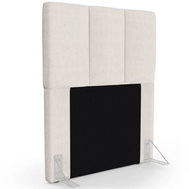 Cabeceira Cama Box Solteiro 90cm Pérola W01 Linho Cru - Mpozenato