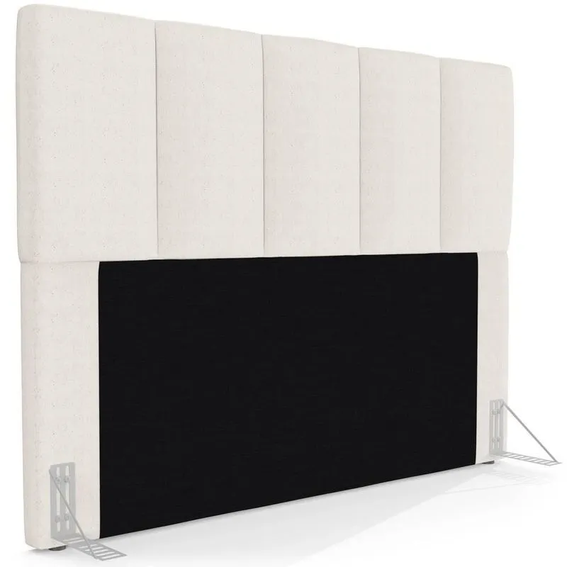 Cabeceira Cama Box Casal Queen 160cm Pérola W01 Linho Cru - Mpozenato