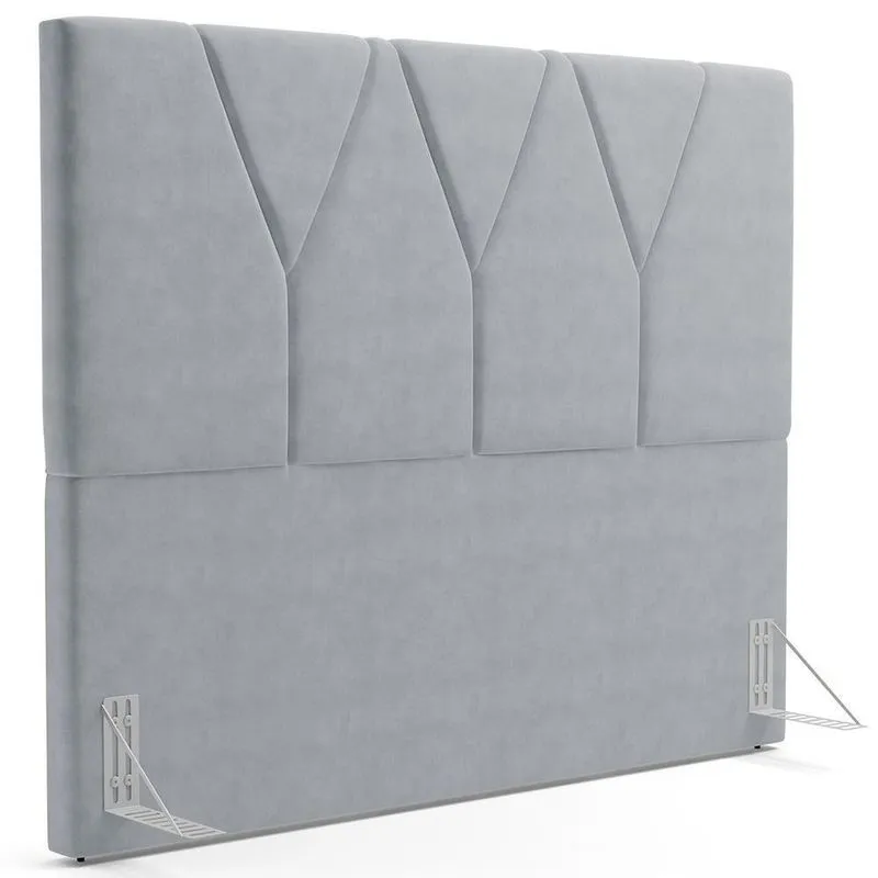 Cabeceira Cama Box Casal Queen 160cm Aura Suede W01 Cinza - Mpozenato