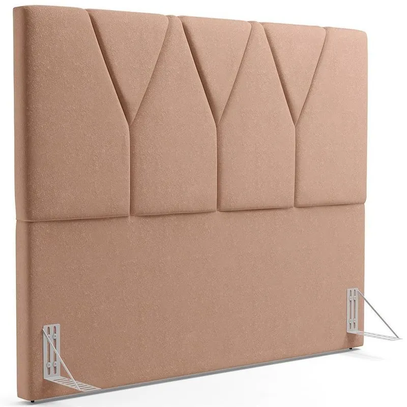 Cabeceira Cama Box Casal King 195cm Aura Linho W01 Rosê - Mpozenato