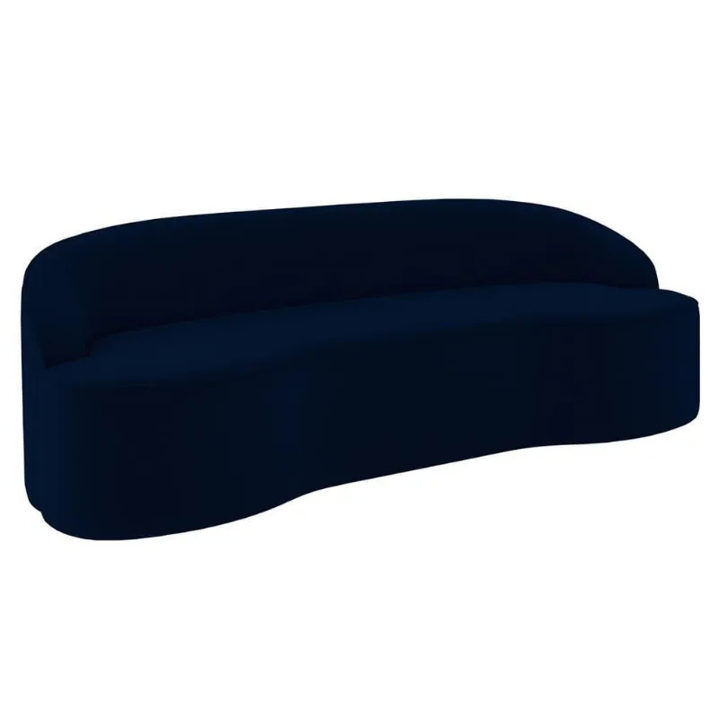 Sofá 3 Lugares Para Sala De Estar Living 180cm Theo D06 Veludo Royal - Mpozenato