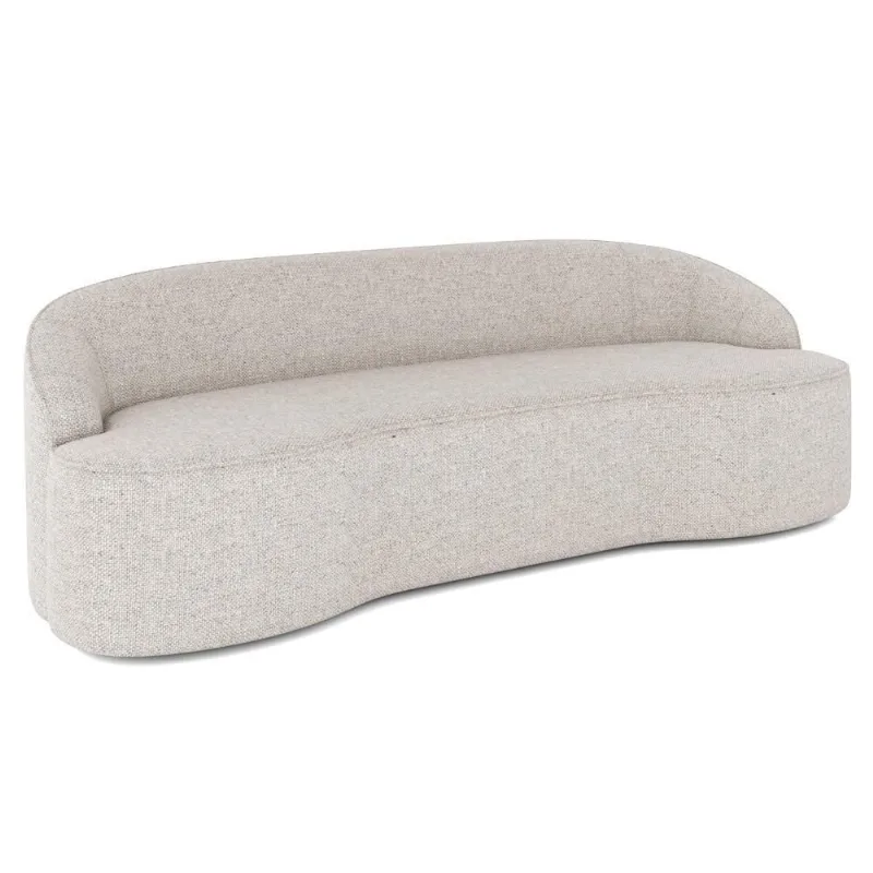 Sofá 3 Lugares Para Sala De Estar Living 210cm Theo D06 Linho Pérola - Mpozenato