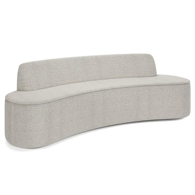 Sofá 2 Lugares Para Sala De Estar Living 150cm Koane D06 Bouclê Creme - Mpozenato