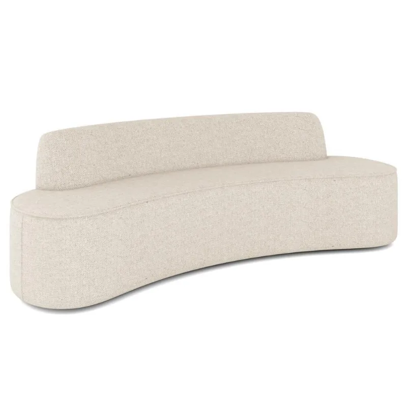 Sofá 5 Lugares Para Sala De Estar Living 300cm Koane D06 Linho Pérola - Mpozenato