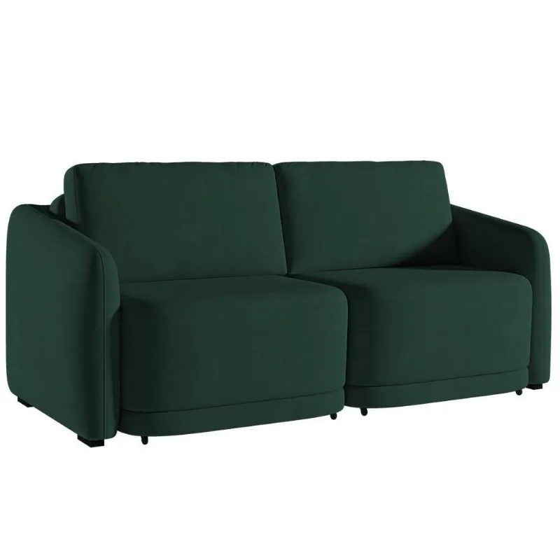 Sofá Cama Casal Para Sala 176cm Polska K04 Veludo Verde - Mpozenato