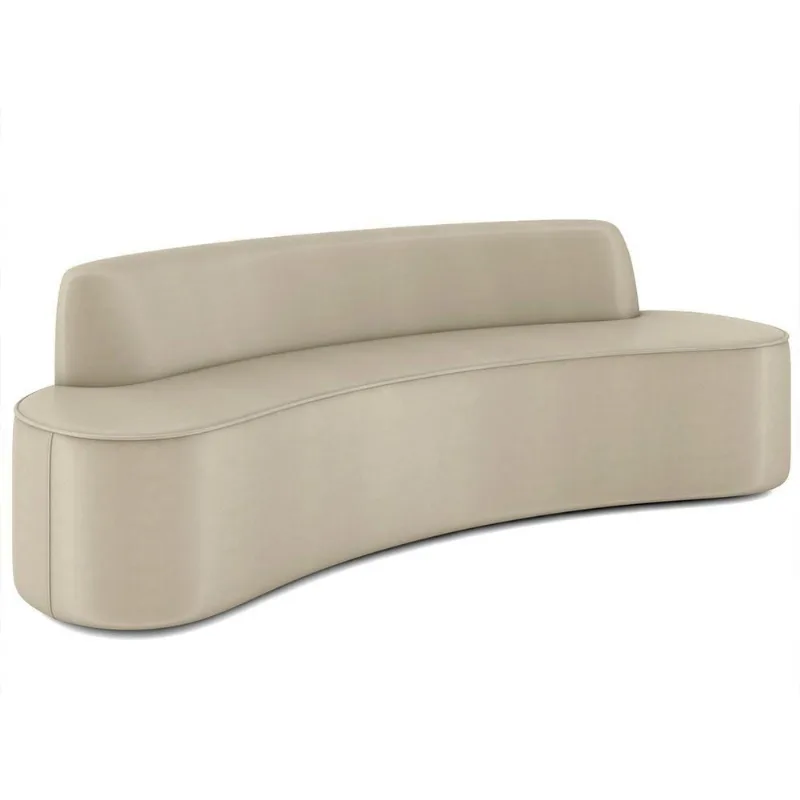 Sofá 5 Lugares Para Sala De Estar Living 280cm Koane D06 Facto Pérola - Mpozenato