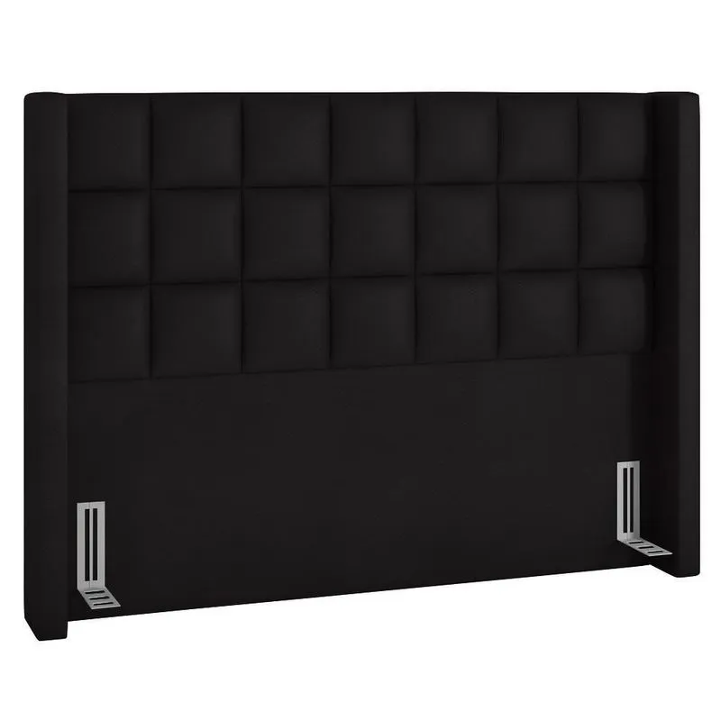 Cabeceira Cama Box Queen 160cm Pisa P02 Sintético Preto - Mpozenato