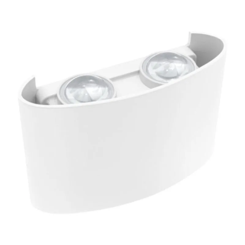Arandela Led Lentille Double Branca 4w Branco 6500k