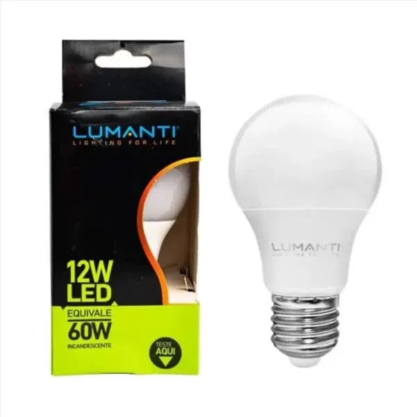 Lâmpada LED Bulbo ECO A60 12W 6500K E27 Autovolt Lumanti