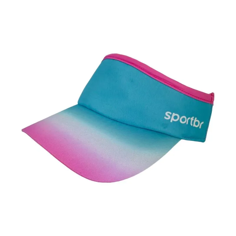 Viseira Sportbr - Azul E Rosa Degradê