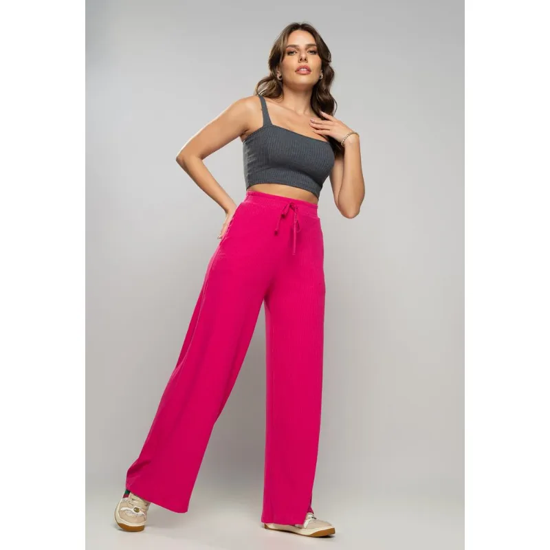 Cropped Top Faixa Comfy Malha Canelada Grafite Salvatore Tamanho M