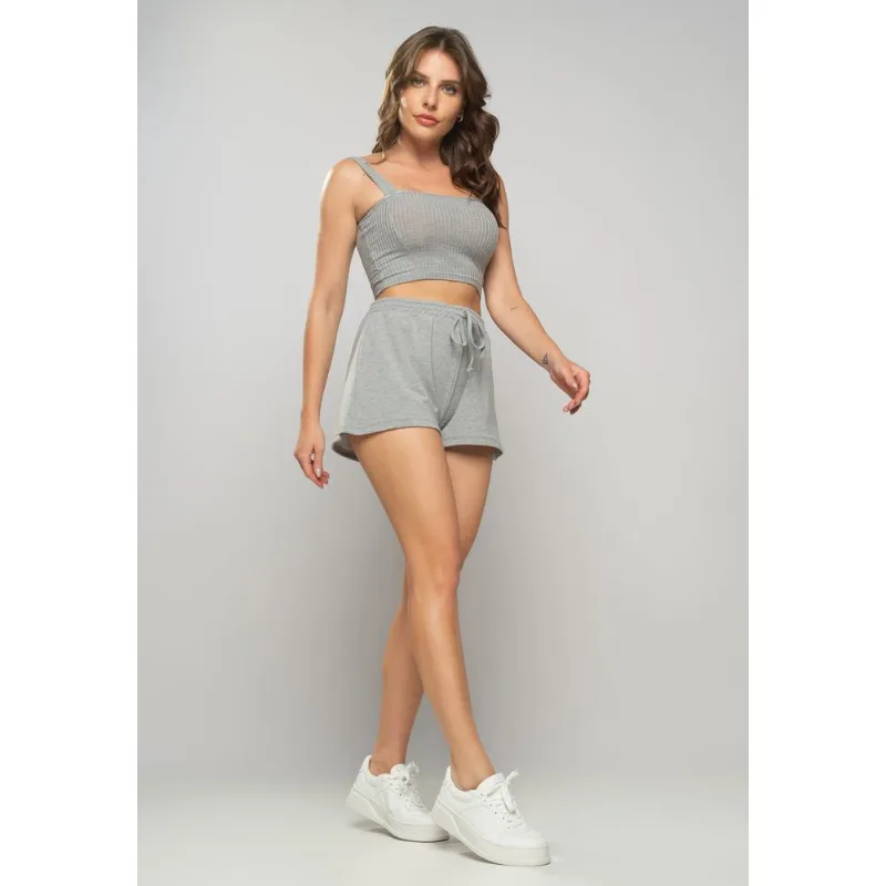 Short Malha Comfort Mescla Salvatore Tamanho P