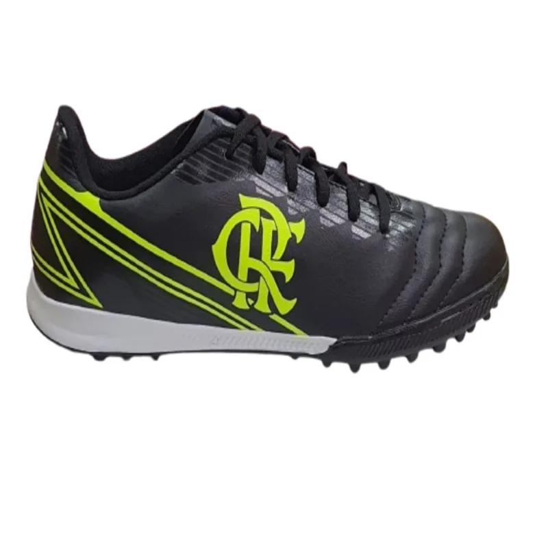 Chuteira Society Flameng Oxn Dynamic 2-8370-Masculino-Preto/P/Lim