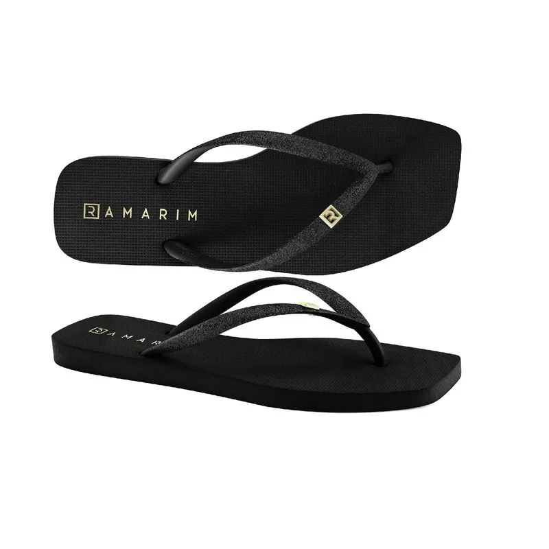 Chinelo Ramarim Azul Preto Feminino 33/34