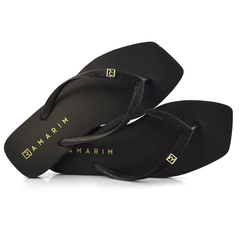 Chinelo Feminino Ramarim Preto 23-1233 37/38
