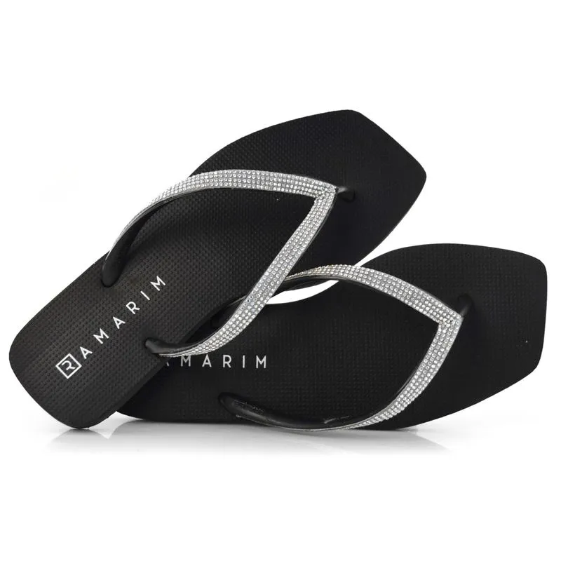 Chinelo Feminino Ramarim Preto 23-3231 35/36