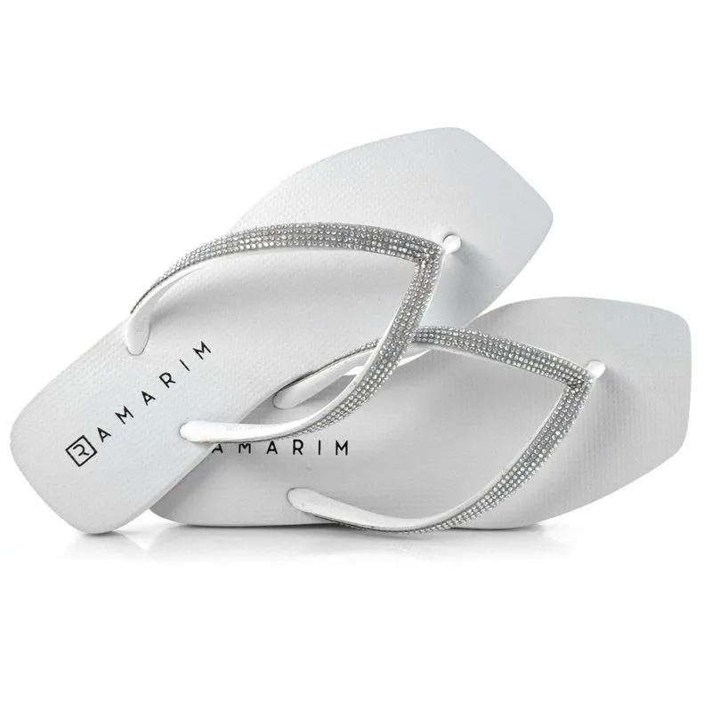 Chinelo Feminino Ramarim Branco 23-3231 33/34