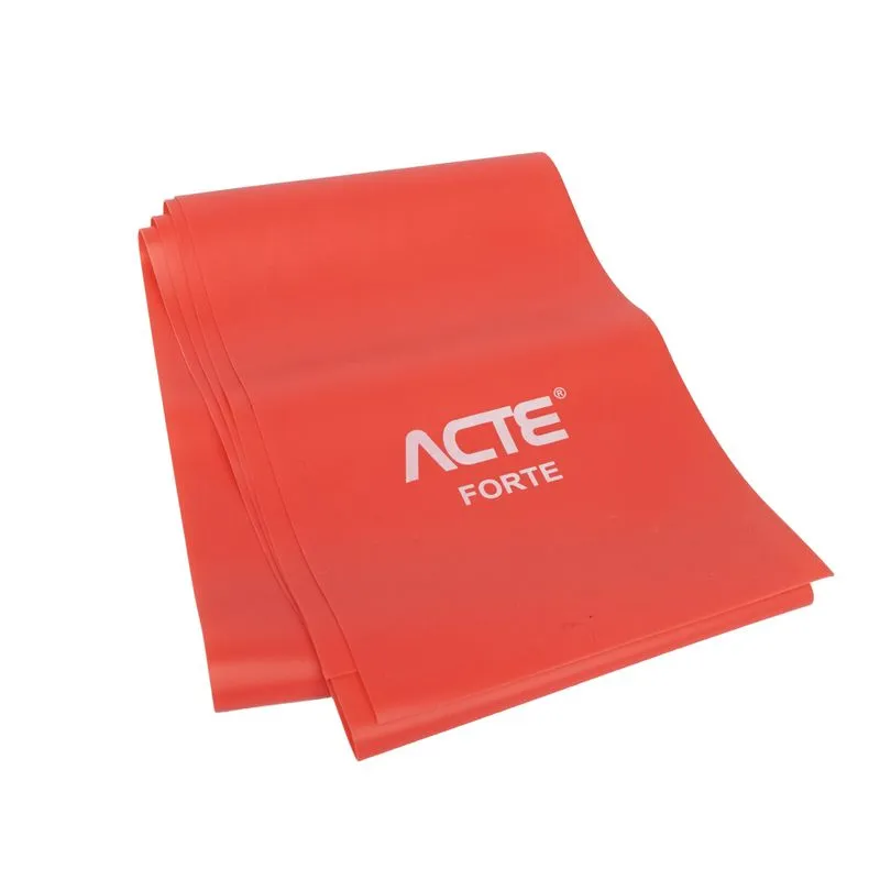 Faixa Elástica Acte TPE Vermelho Resistência Forte - U