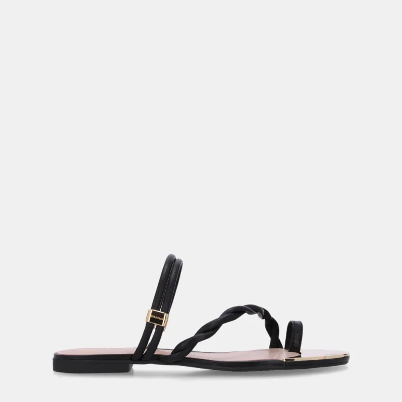 Chinelo Couro Saara Preto E Saara Preto - 53129400 40