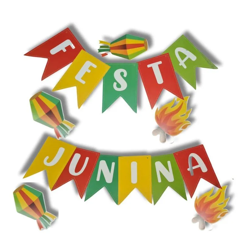 Varal Bandeirinhas - Festa Junina