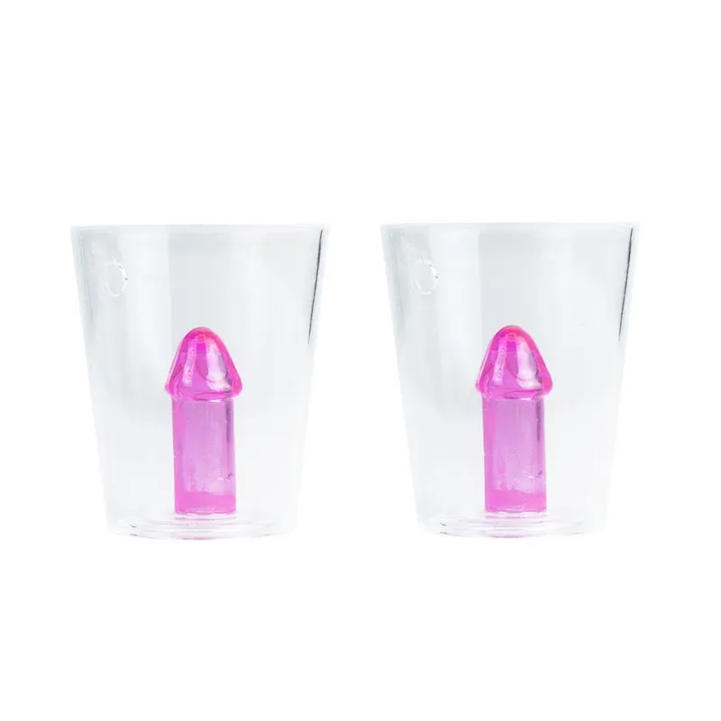Copo para Shot com Mini Pênis Ponto das Festas