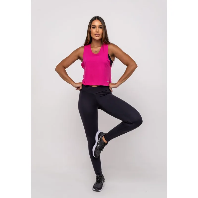 Regata Libélula Malha Rosa Salvatore Tamanho G