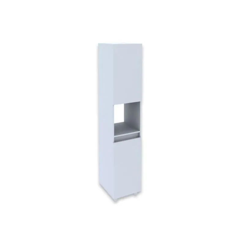 Armário De Escritório Bl3312 c/ 2 Portas E 1 Nicho Branco - Tecno Mobili
