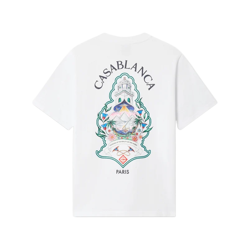 Casablanca T Shirt Hotel Emblem White S / New / 106618