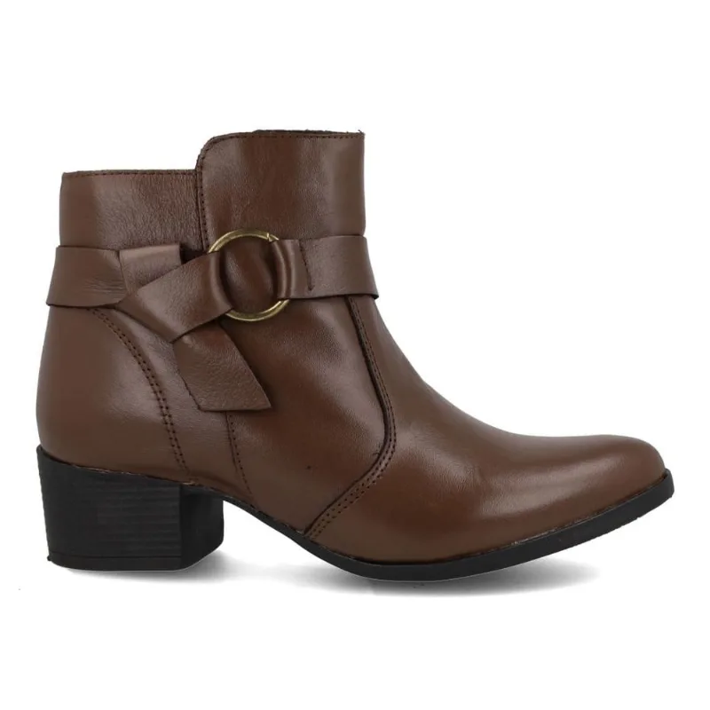 Bota OSC Cano Curto Feminina Marrom TABACO - 34