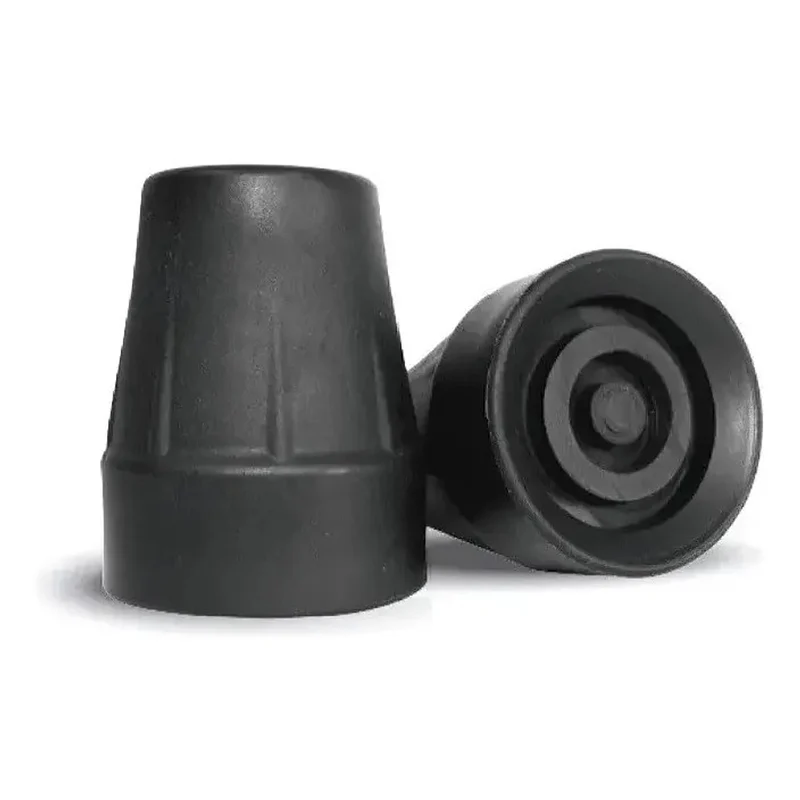 Ponteira 19MM Preta para Muleta e Bengala - Dellamed - Dellamed