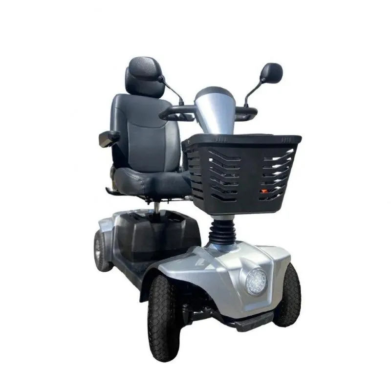 Scooter Elétrica Cs Dobrável Até 150kg Assento 45cm Dellamed Cinza