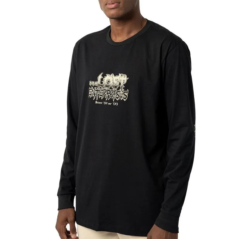 Camiseta Lost Manga Longa Lost Spider WT24 Masculina Preto P / preto