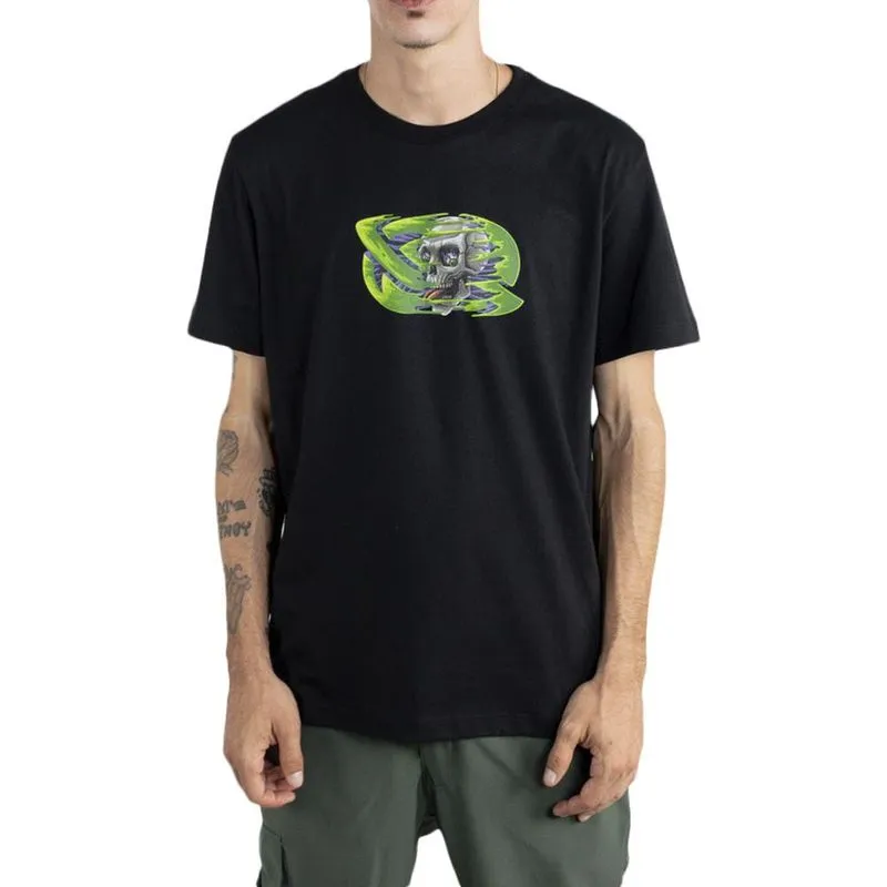Camiseta Lost Saturn Skull WT23 Masculina Preto M / preto