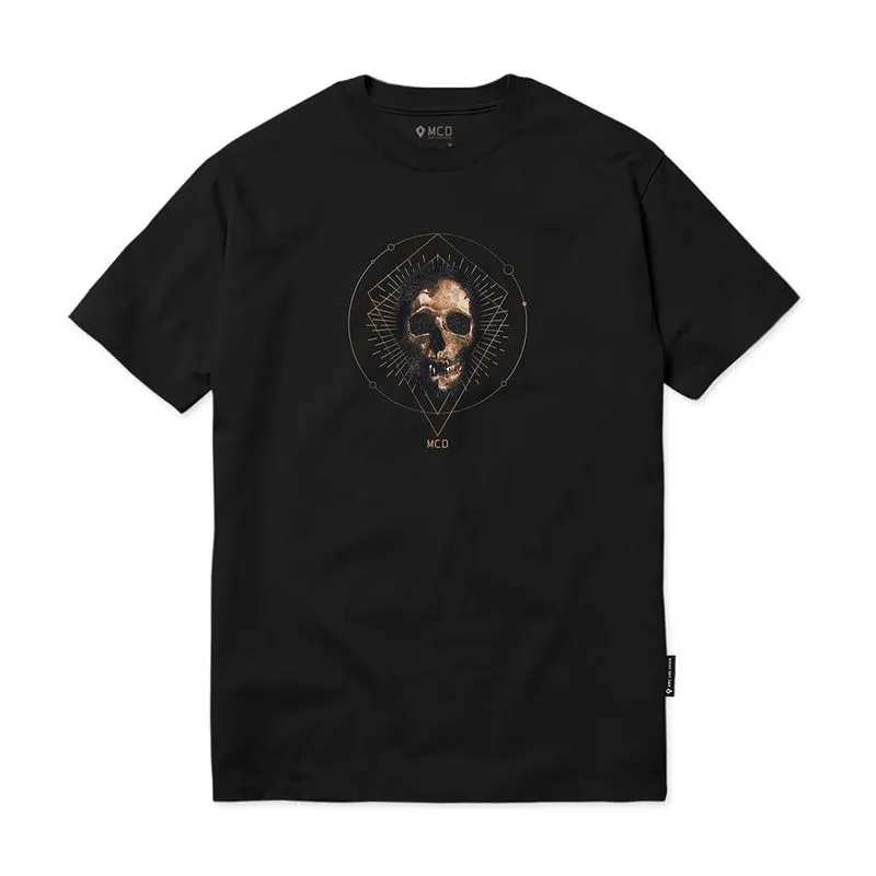 Camiseta MCD Caveira Dourada WT24 Masculina Preto G / preto