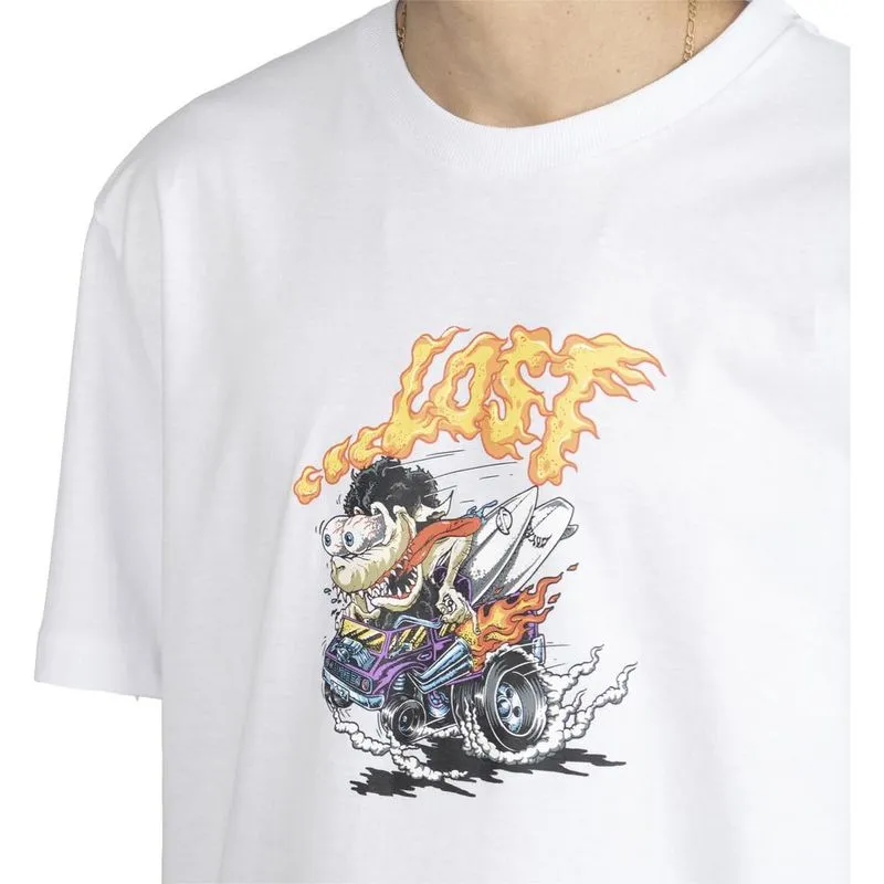 Camiseta Lost Hot Rod WT23 Masculina Branco P / branco