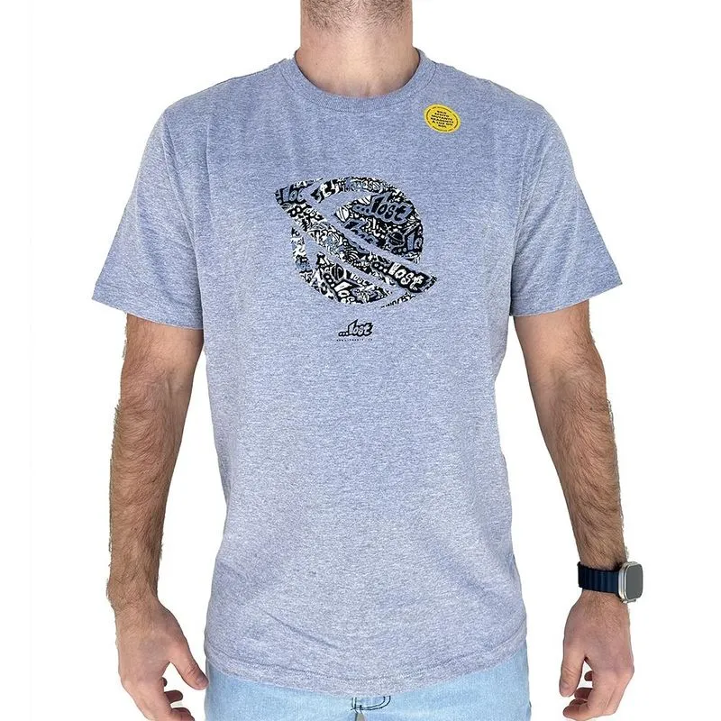 Camiseta Lost Lost Maniac WT24 Masculina Mescla Médio G / cinza