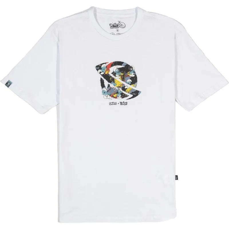 Camiseta Lost Smurfs Saturn SM24 Masculina Branco G / branco