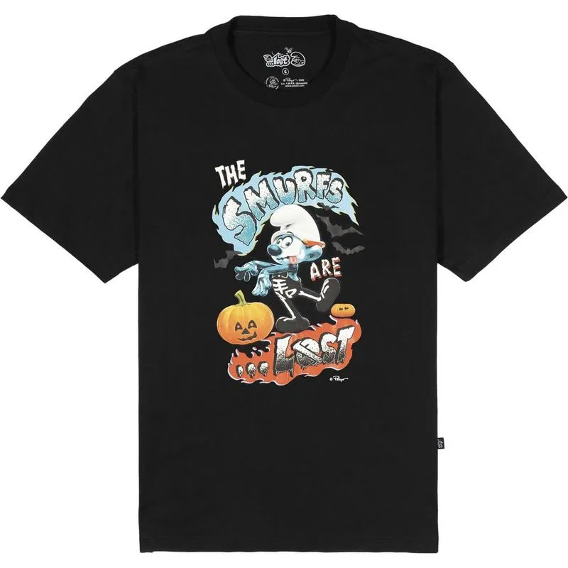Camiseta Lost Smurfs Halloween SM24 Masculina Preto GG / preto