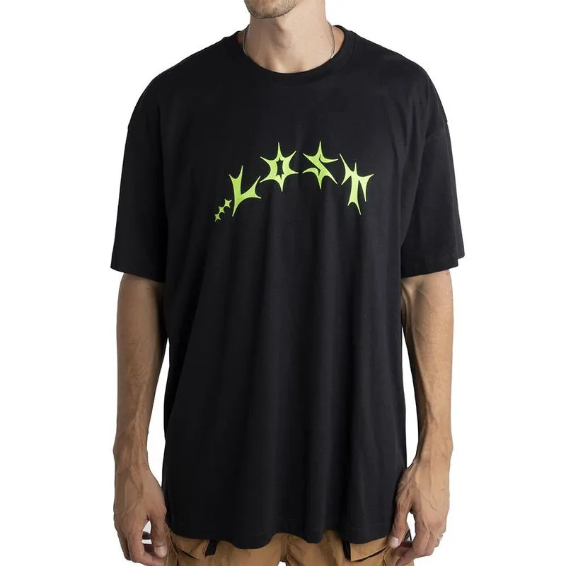 Camiseta Lost Saturn Glow In The Dark Oversized SM24 Preto 1G / preto