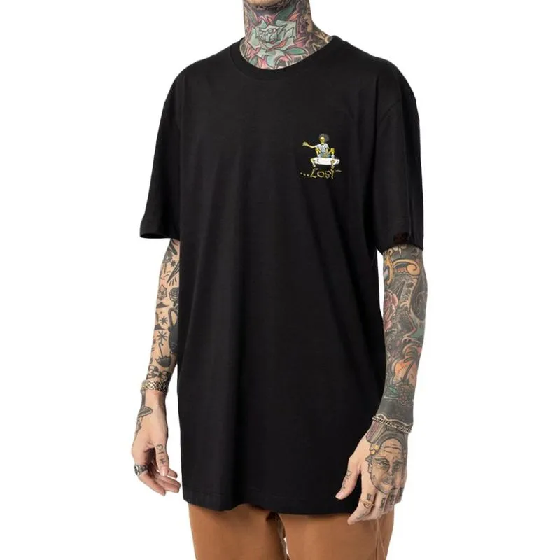 Camiseta Lost Air Time SM24 Masculina Preto G / preto