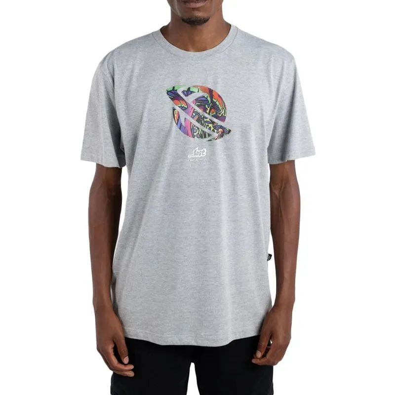 Camiseta Lost Mushrom Saturn SM24 Masculina Mescla Médio M / cinza
