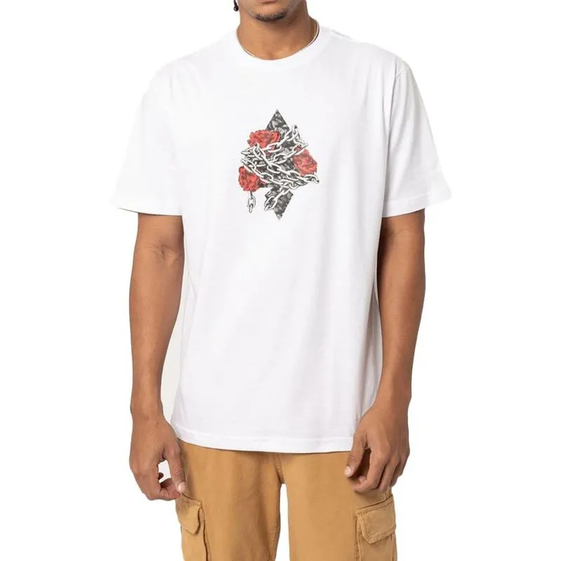 Camiseta MCD Oversized Espada Rosas Correntes SM24 Branco 2G / branco
