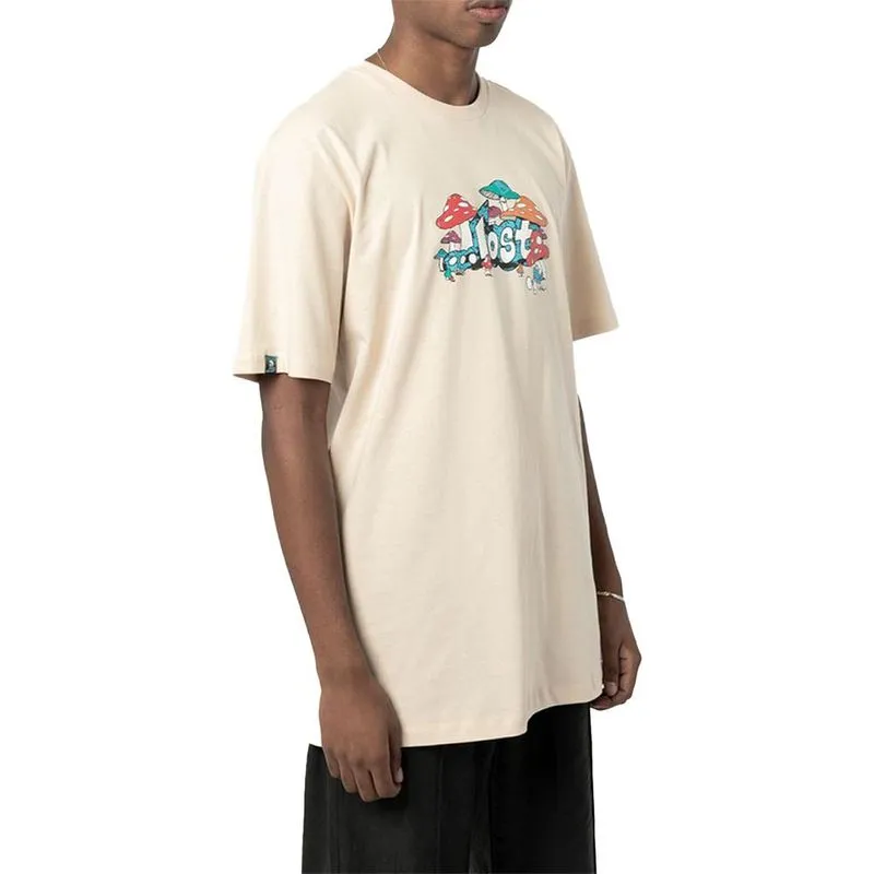 Camiseta Lost Mushroom Smurfs WT24 Masculina Tapioca M / bege