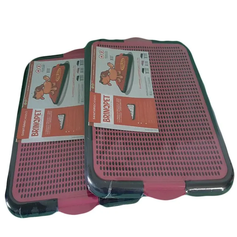 Dois Sanitários Canino Pipi Dog Xixi Dog - Rosa