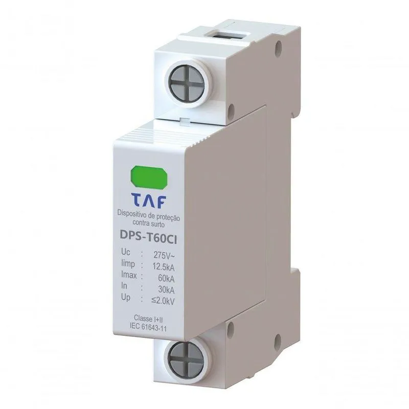 Dispositivo De Proteção Contra Surtos DPS 12,5-60KA 275V Bivolt TAF
